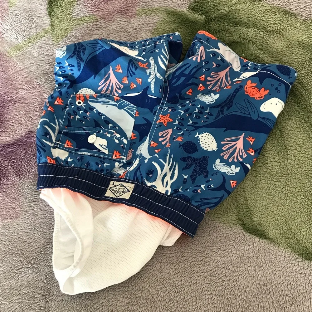 Baby Gap Ocean Life Print Swimming Trunks